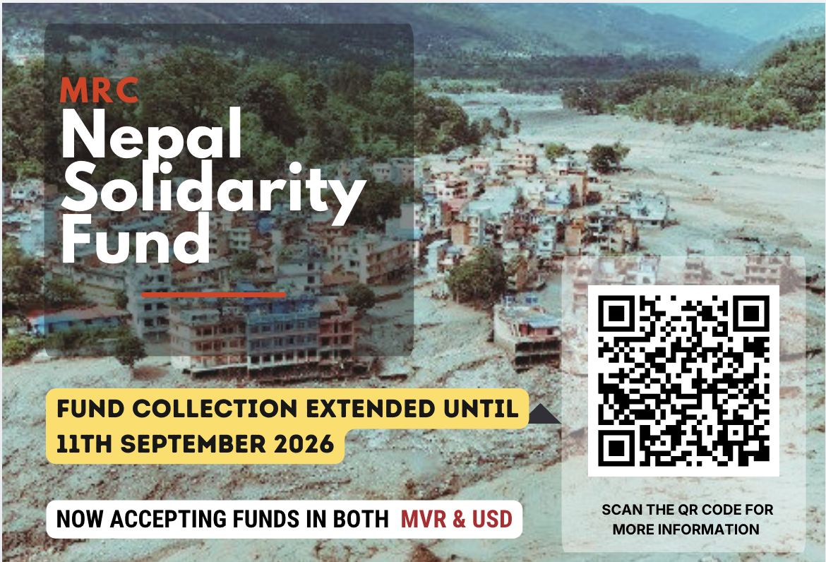 Maldivian Red Crescent Extends " Nepal Solidarity Fund" and opens donation collection in Maldivian Rufiyaa