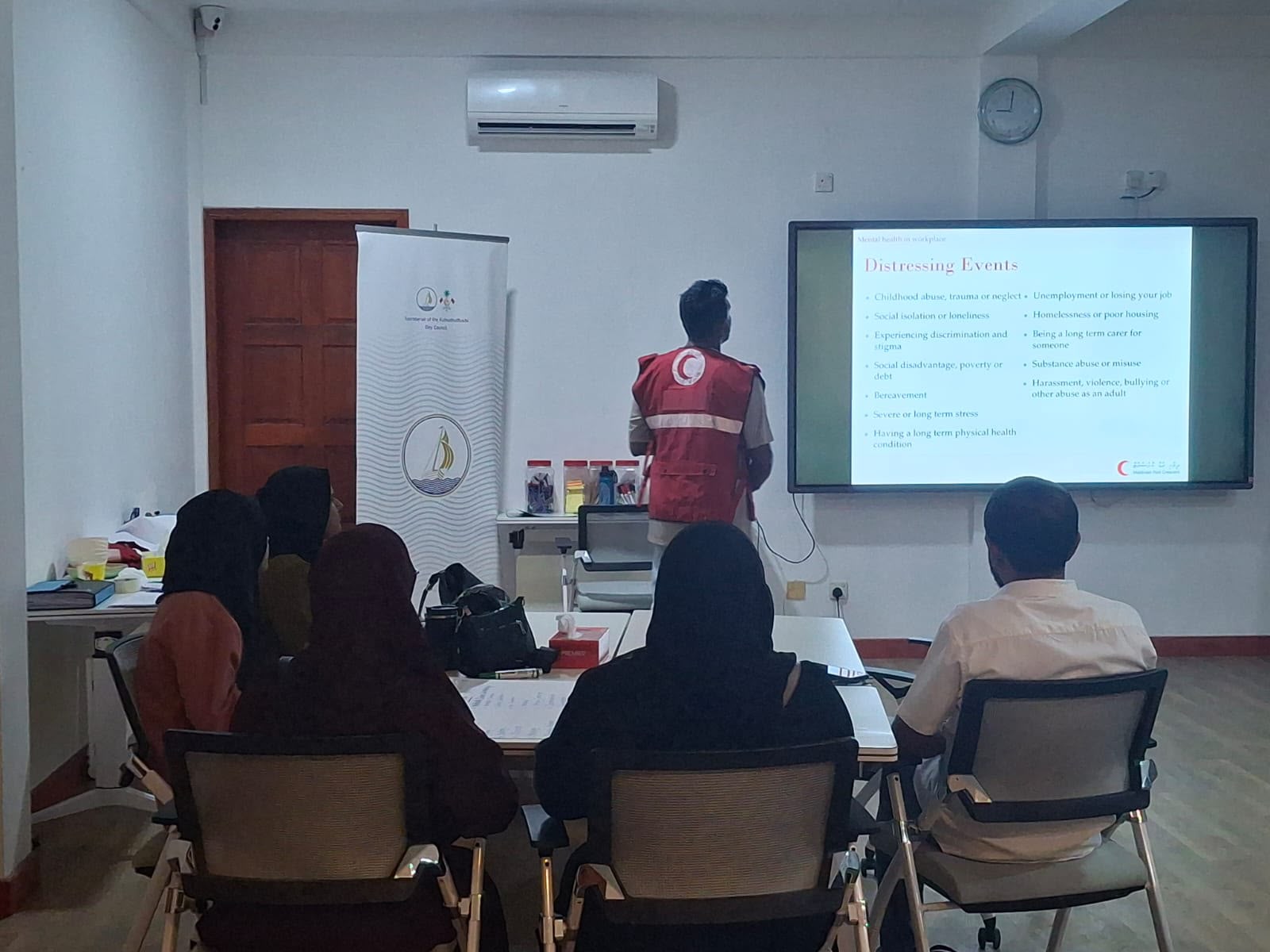 MRC Delivers Mental Health in the Workplace Session for Kulhudhuffushi City Council Staff