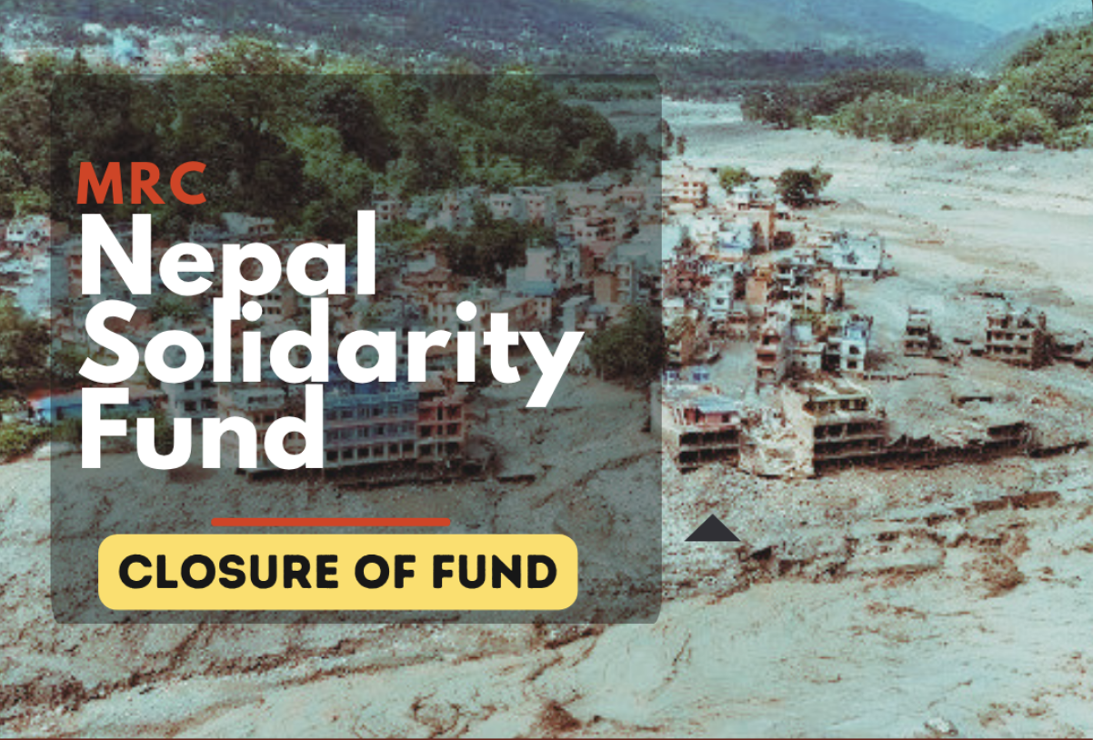 Closure of “MRC Nepal Solidarity Fund” opened by the Maldivian Red Crescent to support humanitarian response and relief efforts following the flash floods in Nepal