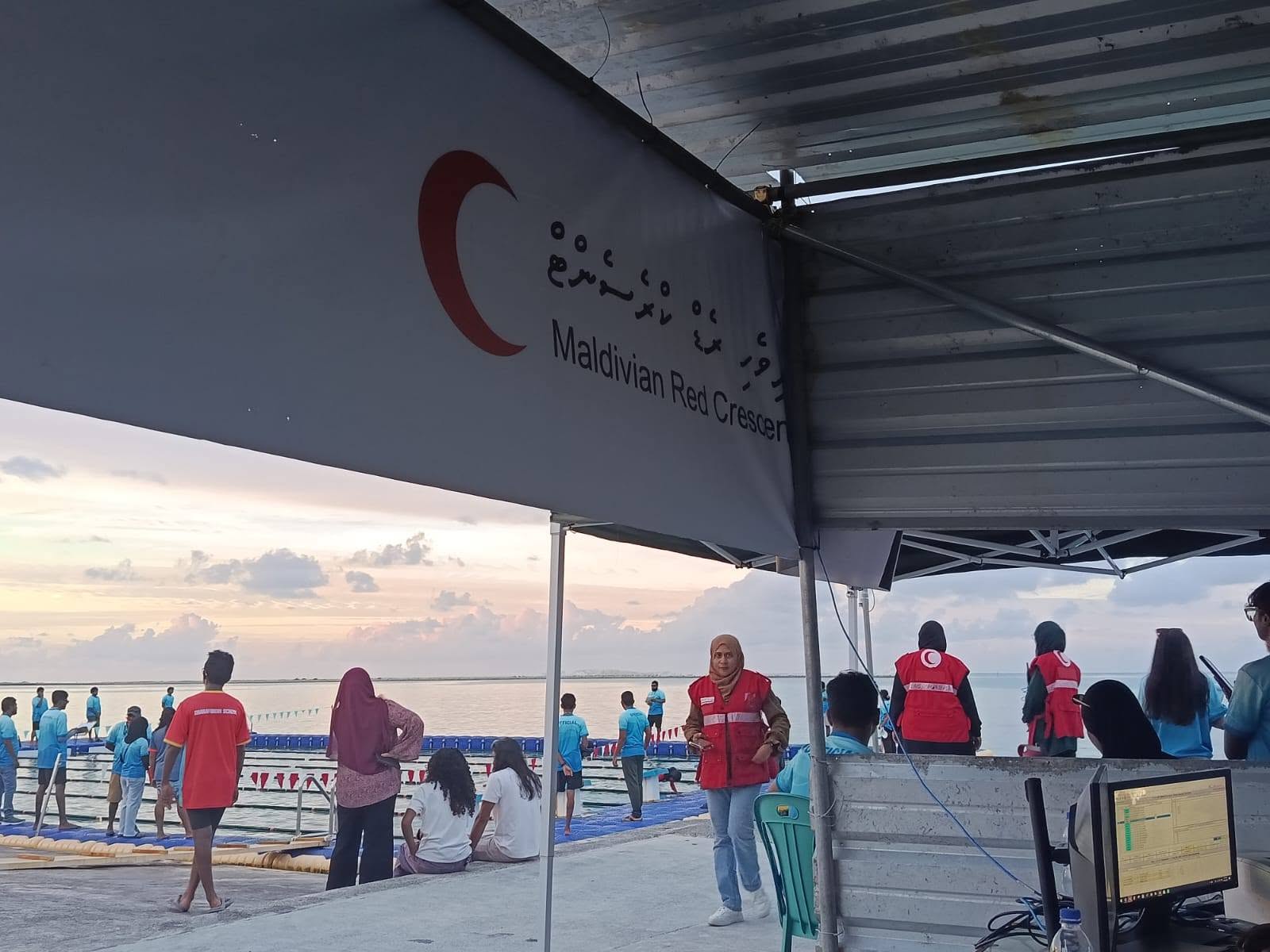 MRC Hithadhoo Unit Provides First Aid Coverage at 9th Raajje Junior Swimming Championship 2026