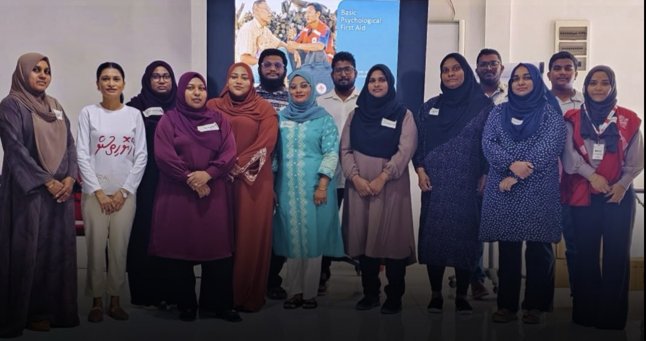 MRC Delivers Basic Psychological First Aid Training in Partnership with Transparency Maldives Across Communities Under Resilient Communities Project