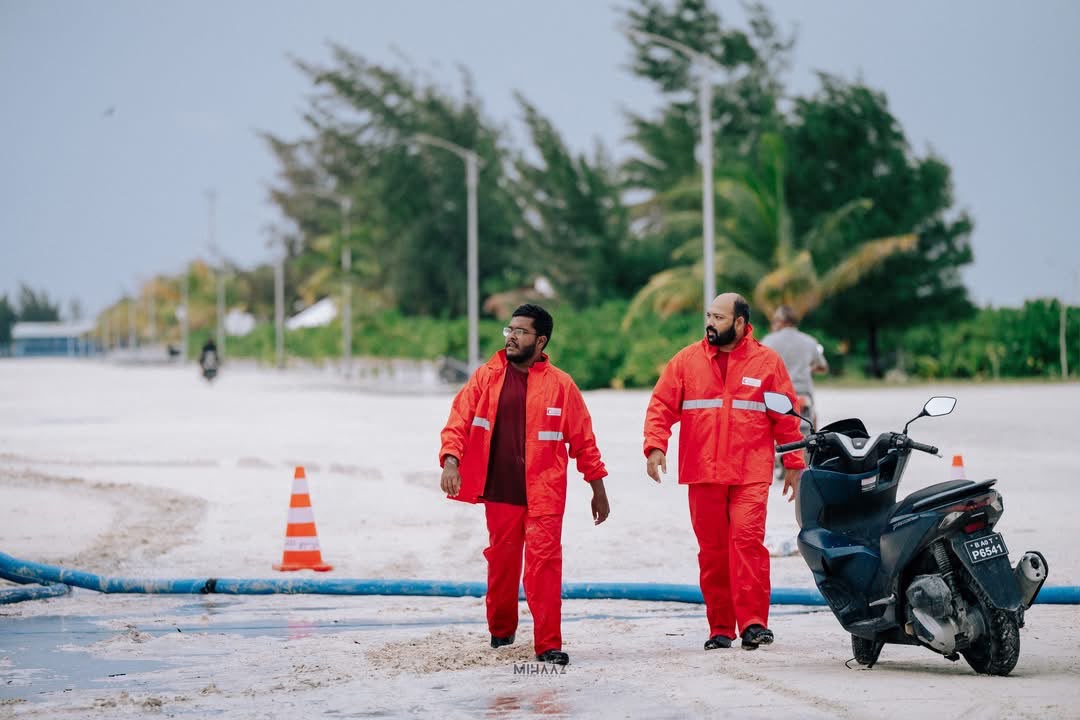 MRC Kulhudhuffushi City Unit Responds as Severe Flooding Hits Kulhudhuffushi City